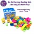 Giỏ đồ chơi lắp ráp xếp hình 2 BÉ BABY 62 mảnh túi lưới 068-46