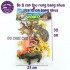 Bộ 8 con thú rừng & hàng rào đại: tê giác, gấu, voi, sư tử, hươu Q701-8