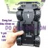 Hộp đồ chơi xe tăng phòng thủ tên lửa điều khiển từ xa đèn nhạc 3D 168-22