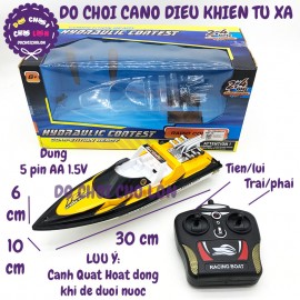 Hộp đồ chơi tàu thuyền cano điều khiển từ xa chạy dưới nước HD-14