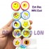 Bộ 10 con dấu đồ chơi cho bé in hình số, trái cây hoặc mặt cười