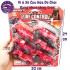 Vỉ 6 xe cứu hỏa chữa cháy đồ chơi mô hình bằng nhựa chạy trớn 888-6A