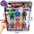 Vỉ đồ chơi mô hình 6 siêu anh hùng Avengers bằng nhựa có đèn 199B-4
