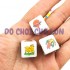 Đồ chơi lắc bầu cua cá cọp xúc xắc bằng NHỰA size 1.5 cm