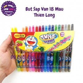 Bút sáp vặn xoay Thiên Long Doraemon TCR-C05/DO (18 Màu)