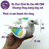 Đồ chơi chim bồ câu mẹ con chuông chạy bằng dây cót 846