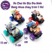 Đồ chơi xe ô tô địa hình bánh bao su bằng nhựa chạy trớn GB6675