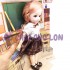 Đồ chơi búp bê baby bé gái có khớp nối tay chân mắt thủy tinh 951-72
