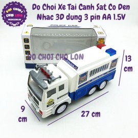 Đồ chơi xe TẢI CẢNH SÁT có đèn 3D dùng pin có nhạc JY687