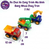 Đồ chơi xe công trình mô hình MINI bằng nhựa chạy trớn 2522 (1 xe)