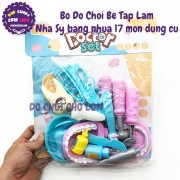 Đồ chơi bác sĩ khám răng 17 món bằng nhựa bé tập làm nha sỹ TP517