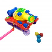 Lồng đèn trung thu xe tăng bắn đạn nhựa dùng pin có đèn nhạc