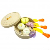Bộ đồ chơi xửng tre hấp bánh bao há cảo bằng nhựa 190C1