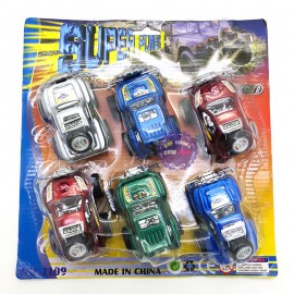 Vỉ đồ chơi xe ô tô địa hình 6 chiếc chạy trớn 2109