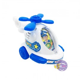Đồ chơi máy bay trực thăng cảnh sát mini chạy bằng dây cót