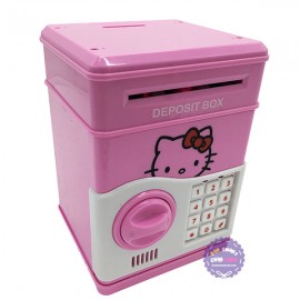 Hộp đồ chơi két sắt mini đựng tiền hình mèo Hello Kitty
