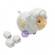 Hộp đồ chơi con cừu đẻ con vặn cót