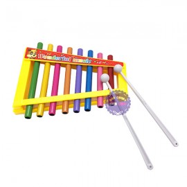 Đồ chơi đàn gõ Xylophone 8 thanh trụ tròn bằng sắt 32168-6