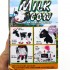 Hộp đồ chơi mô hình bò sữa chạy pin có đèn nhạc 333-33