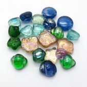 Sỏi thủy tinh nhiều màu 400G trang trí cho hồ cá cảnh