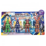 Vỉ đồ chơi bộ 4 siêu nhân Gundam mini bằng nhựa