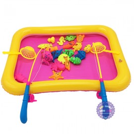 Bộ đồ chơi bể phao câu cá nam châm dưới nước 2 cần