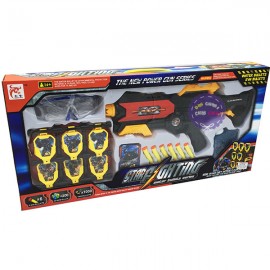 Hộp đồ chơi súng bắn đạn xốp đạn nước 9 bia & mắt kiếng 518B