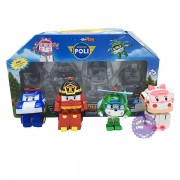 Hộp đồ chơi 4 Robocar Poli biến hình thành xe ô tô 83168LP
