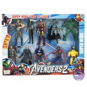 Hộp đồ chơi mô hình 10 siêu anh hùng Avengers có đèn