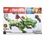 Hộp đồ chơi lắp ráp Robot rồng Ninja Lepin 2 in 1 307 miếng 8913