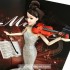 Hộp đồ chơi búp bê đàn Violin mặc đầm dạ hội đuôi cá 11 khớp nối