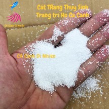 Bịch CÁT TRẮNG THỦY TINH 500 Gram trang tri hồ cá cảnh