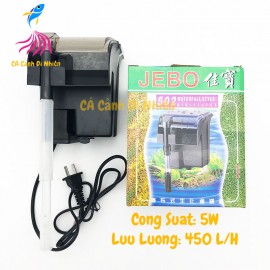 Máy lọc nước hồ cá dạng thác nước treo thành hồ cá JEBO 502