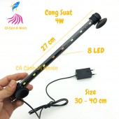 Đèn LED CAIBAO T4-30LED nhiều màu cho hồ cá size 30 - 40 cm