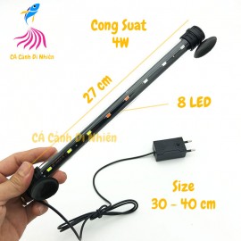 Đèn LED CAIBAO T4-30LED nhiều màu cho hồ cá size 30 - 40 cm