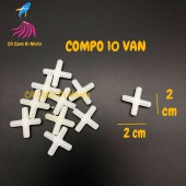 Bộ 10 ống NỐI NGÃ 4 dây Oxy hồ cá cảnh màu TRẮNG