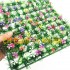 Thảm cỏ nhựa lá kim có bông trang trí hồ cá size 25x25 cm 