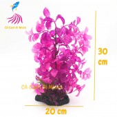Mô hình cây rong DỀN ĐỎ bằng nhựa trang trí hồ cá AC-209J8