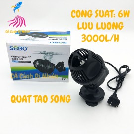 Quạt máy thổi luồng, tạo sóng 1 đầu cho hồ cá SOBO WP-100M 6W