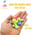 Bịch sỏi NHIỀU MÀU 600 gram size 2 - 2.5 cm trang trí hồ cá cảnh