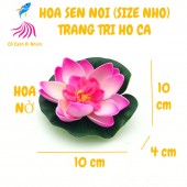 Hoa sen thả nổi mặt nước Size NHỎ BÔNG NỞ trang trí hồ cá cảnh