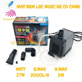 Máy bơm nước ATMAN 27W AT-306S lọc nước cho hồ cá cảnh