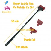 Thanh sắt cọ rửa vệ sinh hồ cá thủy sinh 3 in 1 cán dài 56 cm