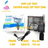 Máy lọc treo dạng mỏng thác nước SOBO WP-308H nuôi tép thủy sinh