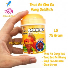 Thức ăn cho cá vàng GOLDFISH dạng HẠT lọ CAM 75 Gram
