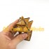 Nhà vuông 2 tầng bằng gốm men làm tiểu cảnh hồ cá size 9x5 cm