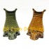 Nhà rong trung bằng gốm men làm tiểu cảnh hồ cá size 11x7 cm