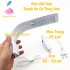 Đèn LED màu trắng kẹp thành hồ cá thủy sinh size 30-40cm M-280