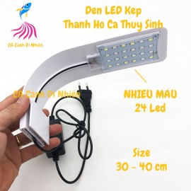 Đèn LED đổi màu kẹp thành hồ cá thủy sinh size 30-40cm M-280