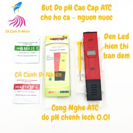 Bút đo pH ATC cao cấp Blacklight Display tách kim loại cho hồ cá pH-2011